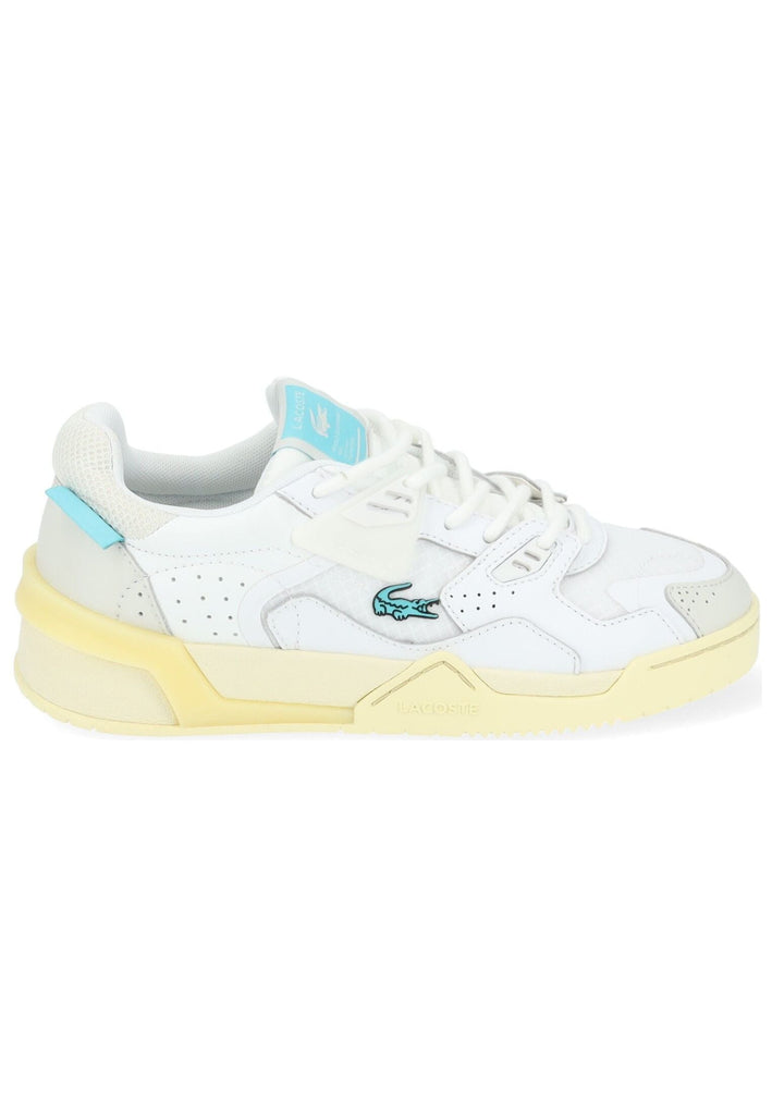 Lacoste Sneaker Leder/Synthetik Weiß/Gelb