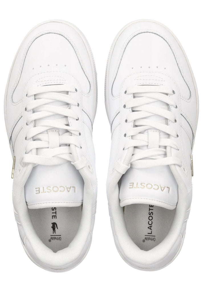Lacoste Sneaker Leder/Synthetik Weiß/Gold