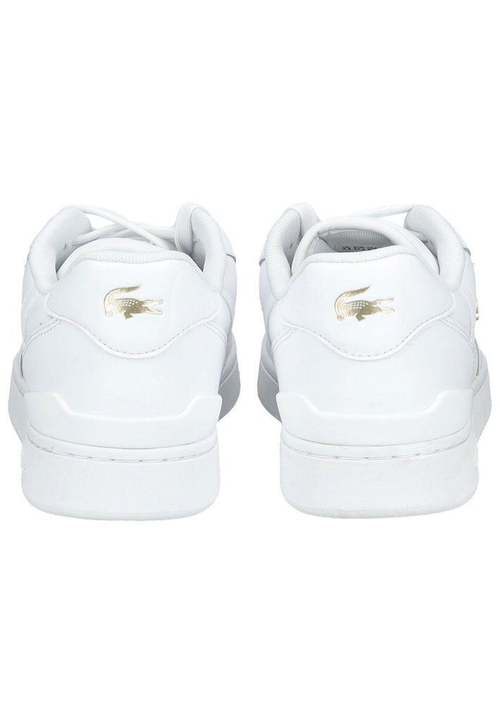 Lacoste Sneaker Leder/Synthetik Weiß/Gold