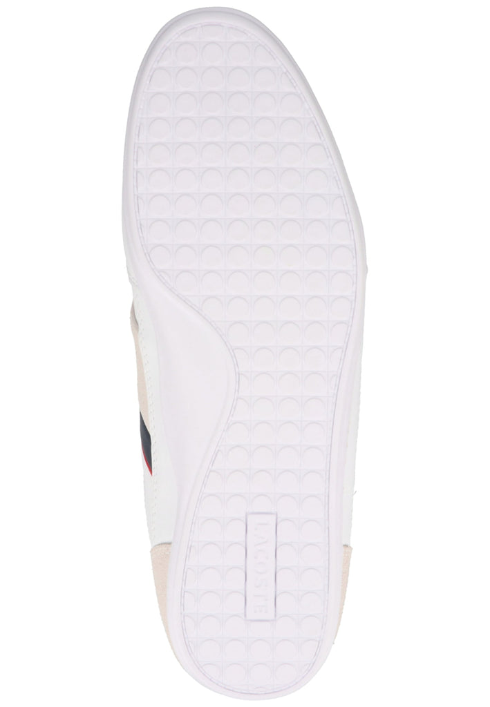 Lacoste Sneaker Leder/Synthetik Weiß/Navy
