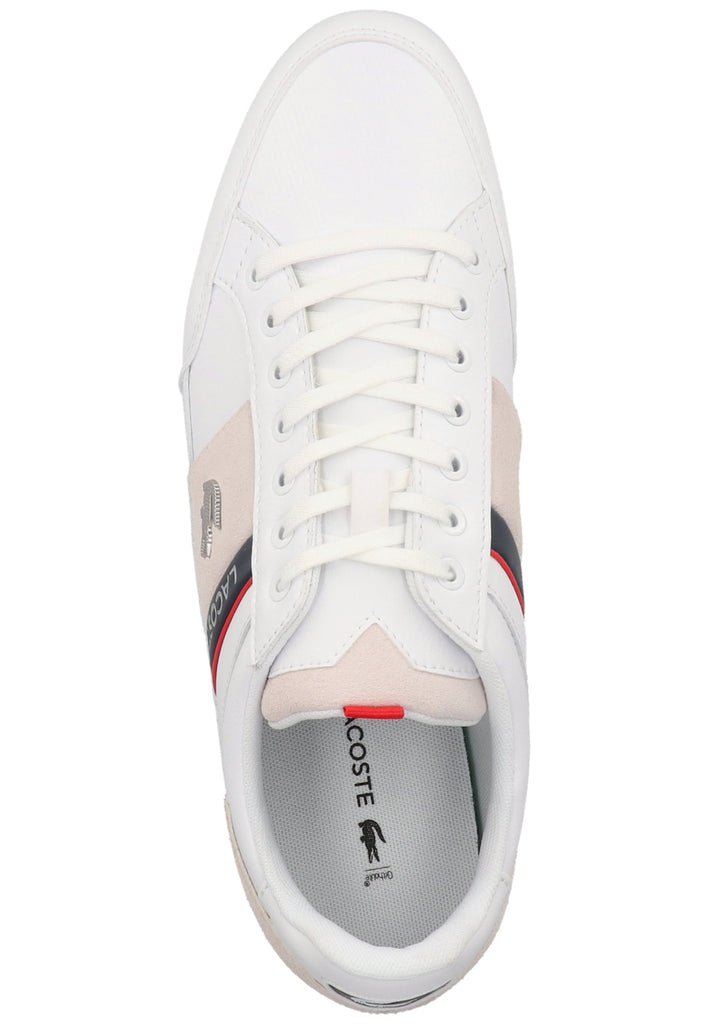 Lacoste Sneaker Leder/Synthetik Weiß/Navy