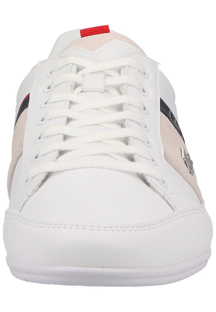 Lacoste Sneaker Leder/Synthetik Weiß/Navy