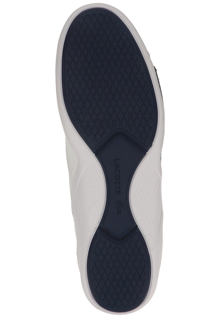 Lacoste Sneaker Leder/Synthetik Weiß/Navy