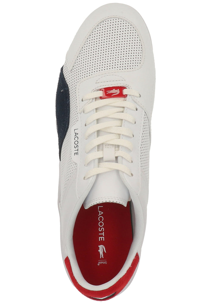 Lacoste Sneaker Leder/Synthetik Weiß/Navy