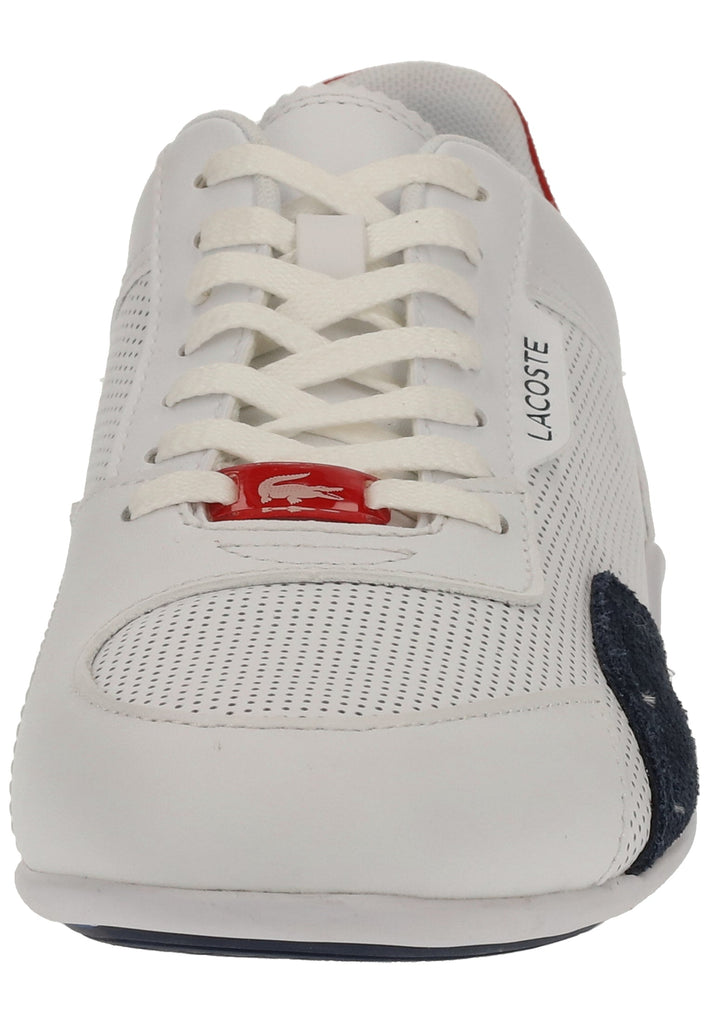 Lacoste Sneaker Leder/Synthetik Weiß/Navy
