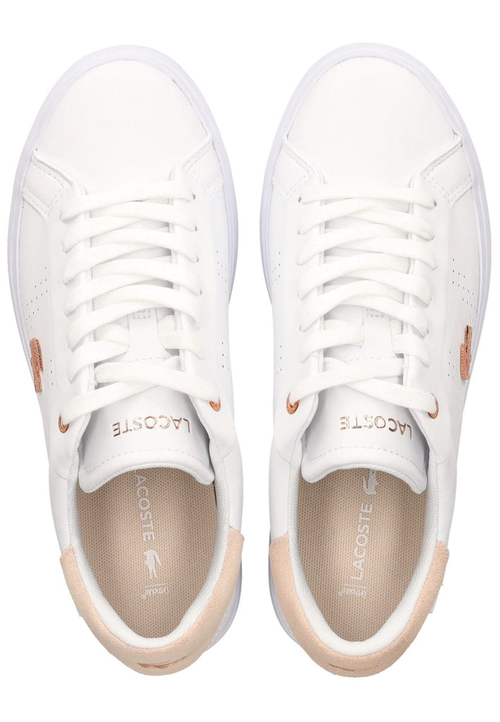 Lacoste Sneaker Leder/Synthetik Weiß/Pink