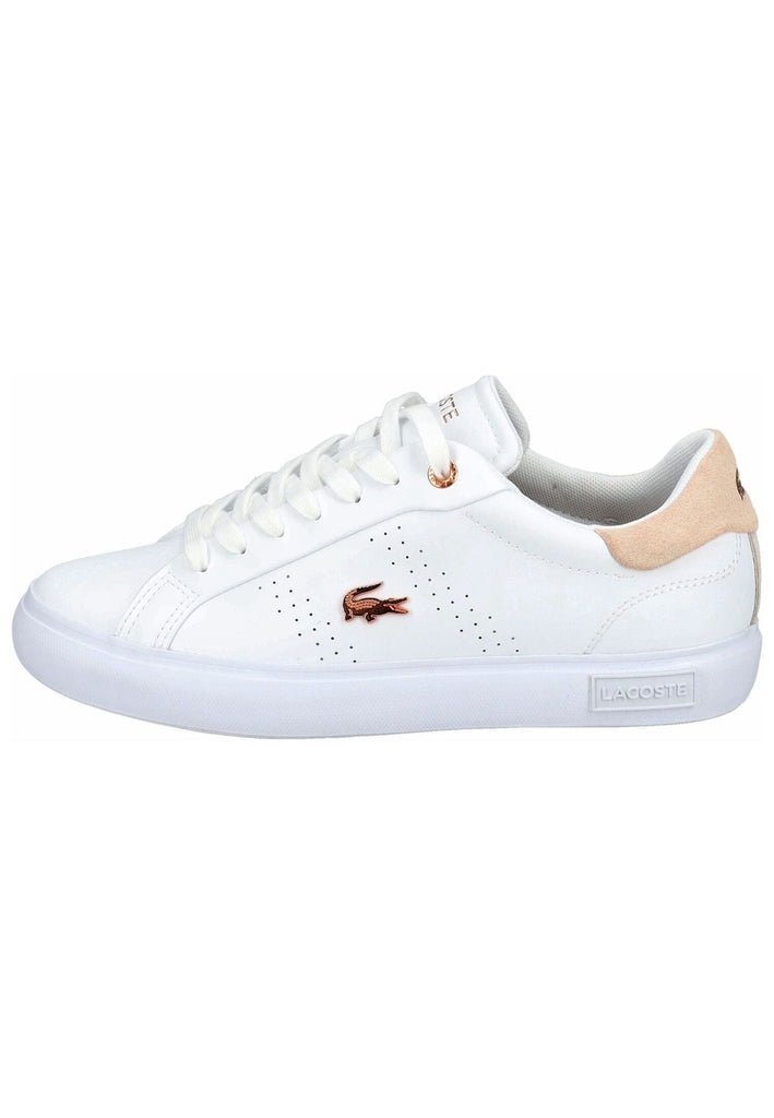 Lacoste Sneaker Leder/Synthetik Weiß/Pink