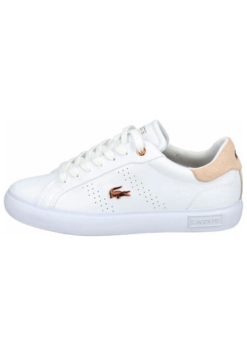 Lacoste Sneaker Leder/Synthetik Weiß/Pink