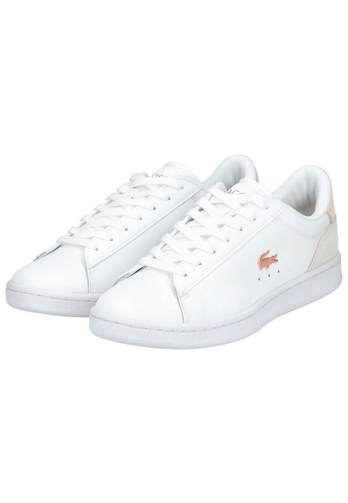 Lacoste Sneaker Leder/Synthetik Weiß/Pink