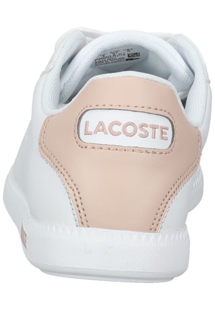 Lacoste Sneaker Leder/Synthetik Weiß/Rosa