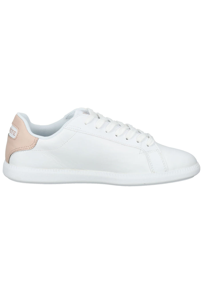 Lacoste Sneaker Leder/Synthetik Weiß/Rosa