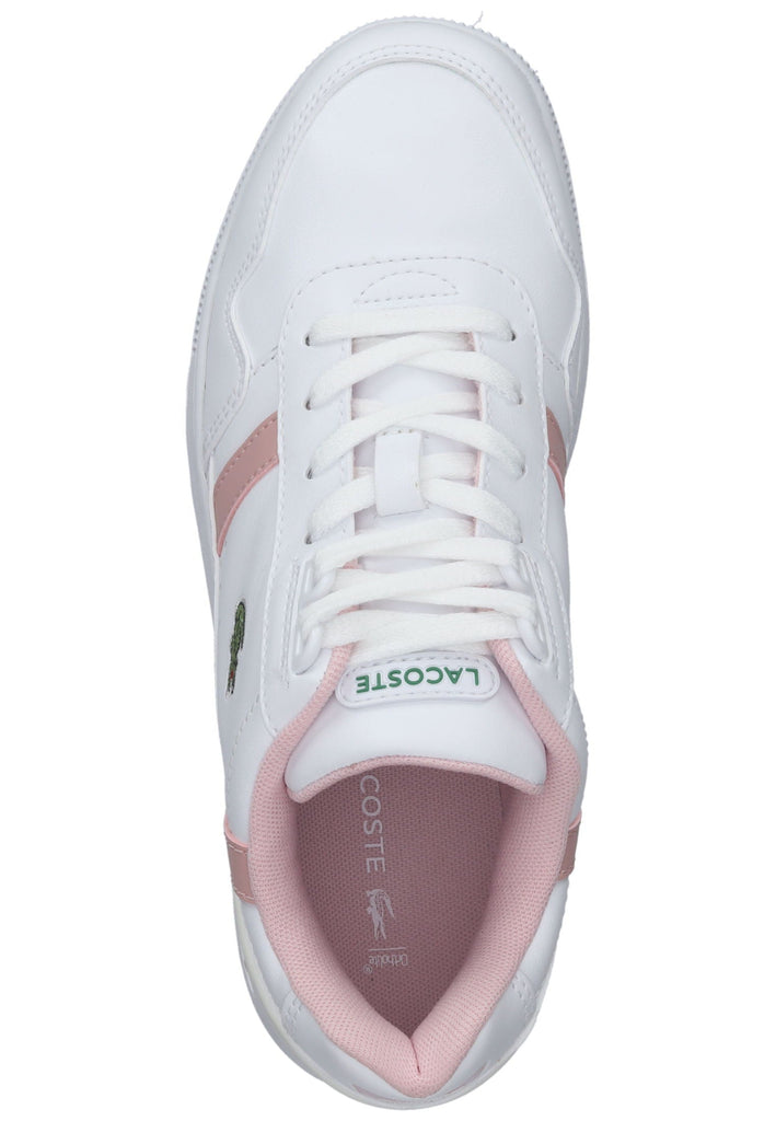 Lacoste Sneaker Leder/Synthetik Weiß/Rosa