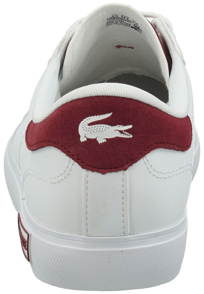 Lacoste Sneaker Leder/Synthetik Weiß/Rot