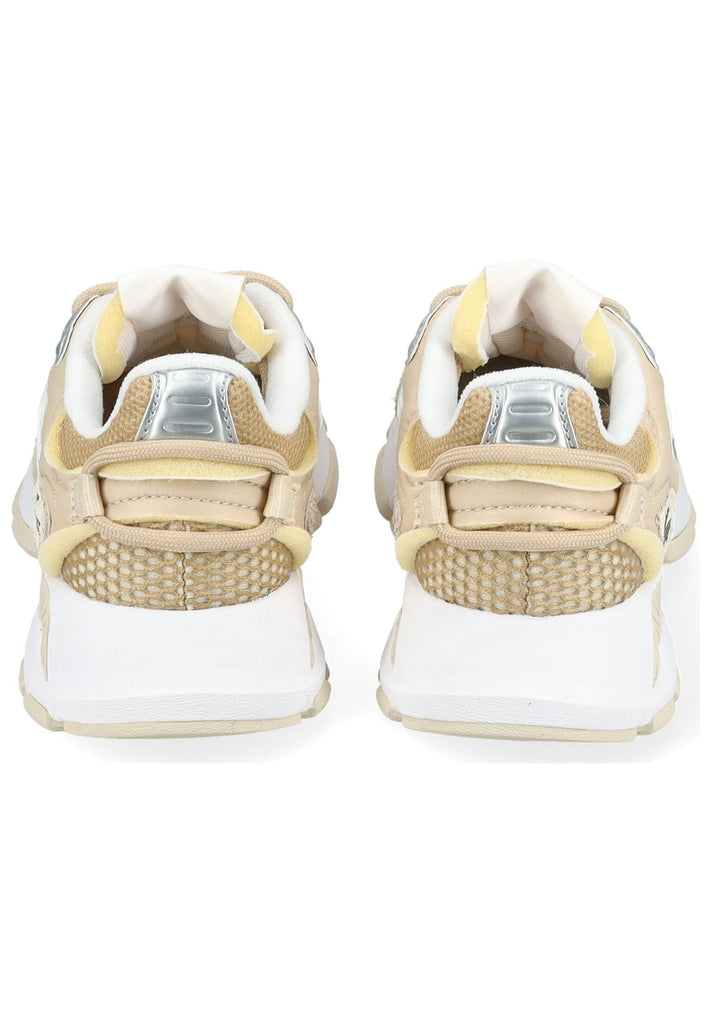 Lacoste Sneaker Leder/Textil Beige/Weiß