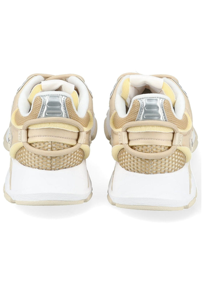 Lacoste Sneaker Leder/Textil Beige/Weiß