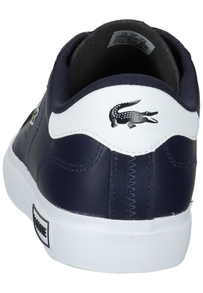Lacoste Sneaker Leder/Textil Blau/Weiß