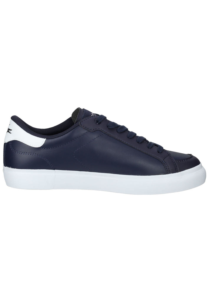 Lacoste Sneaker Leder/Textil Blau/Weiß