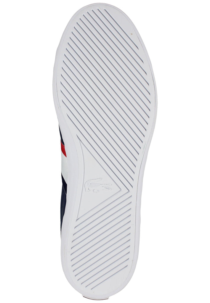 Lacoste Sneaker Leder/Textil Blau/weiß