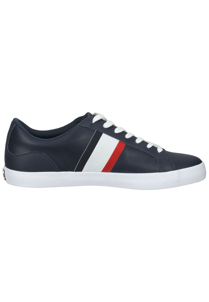 Lacoste Sneaker Leder/Textil Blau/weiß
