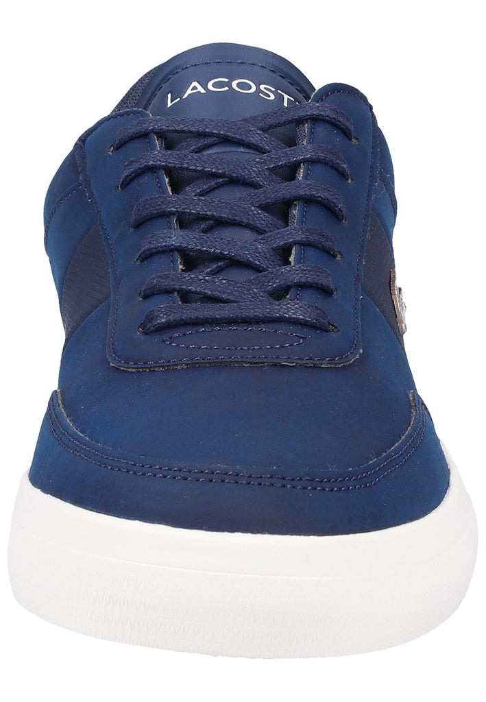 Lacoste Sneaker Leder/Textil Blau/Weiß