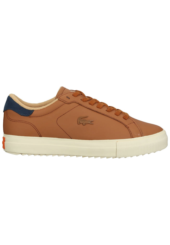 Lacoste Sneaker Leder/Textil Braun/Blau
