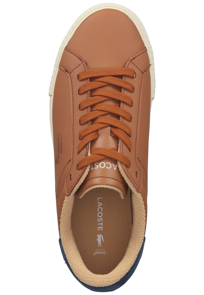 Lacoste Sneaker Leder/Textil Braun/Blau