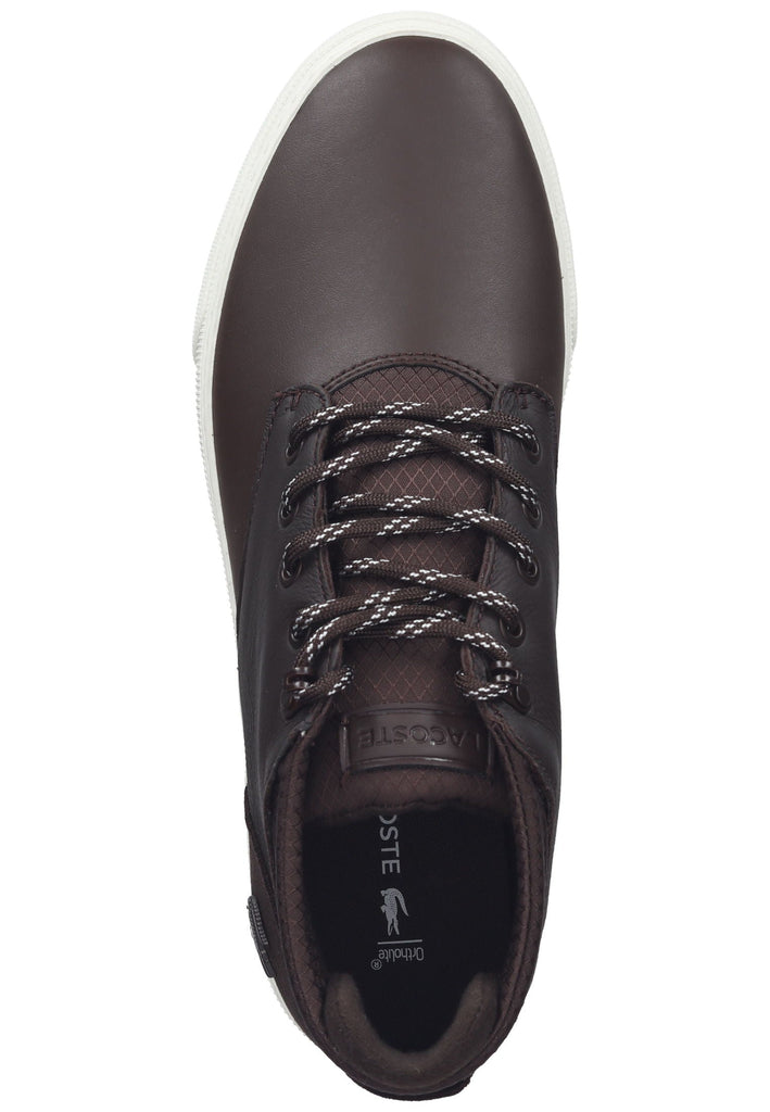 Lacoste Sneaker Leder/Textil Dunkelbraun