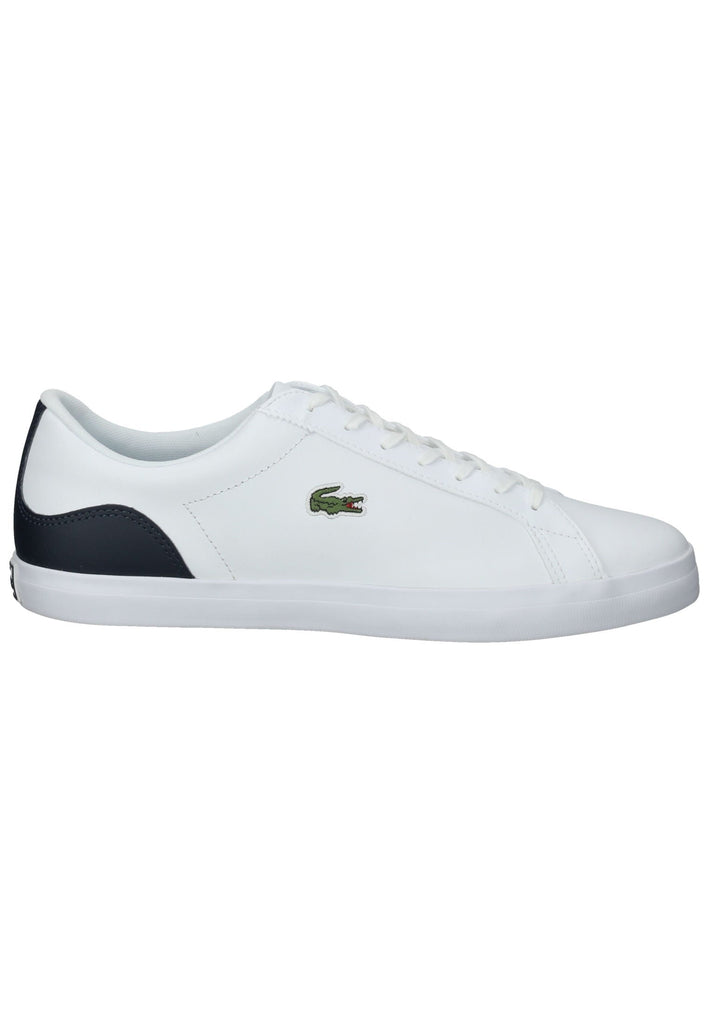 Lacoste Sneaker Leder/Textil Navy/Weiß
