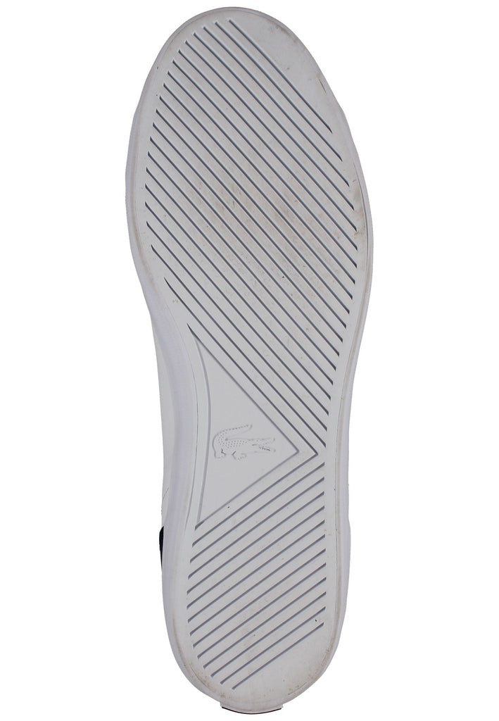 Lacoste Sneaker Leder/Textil Navy/Weiß
