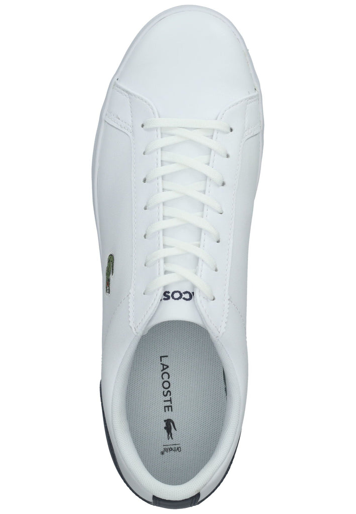 Lacoste Sneaker Leder/Textil Navy/Weiß