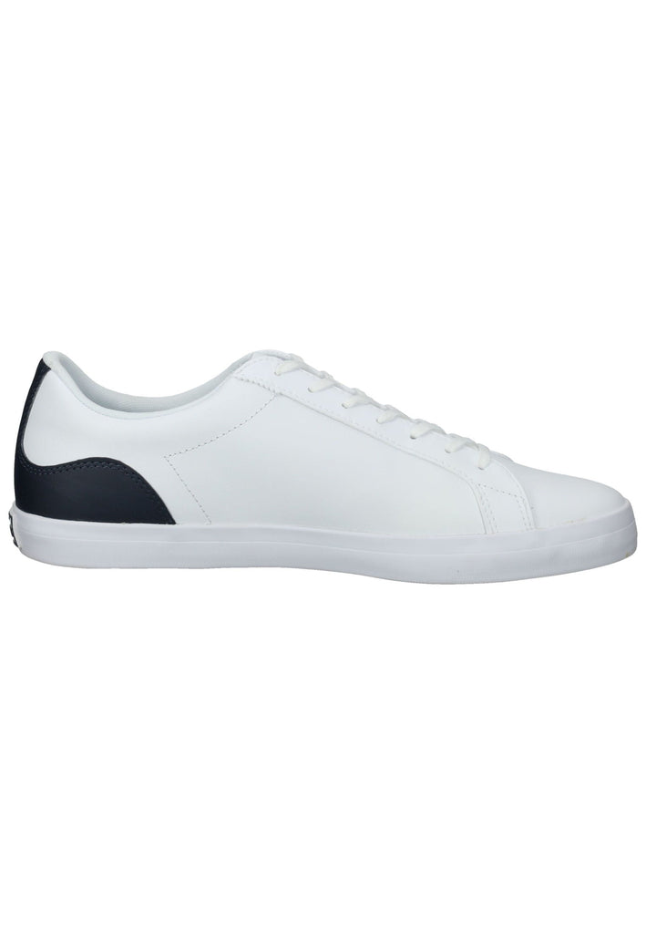 Lacoste Sneaker Leder/Textil Navy/Weiß
