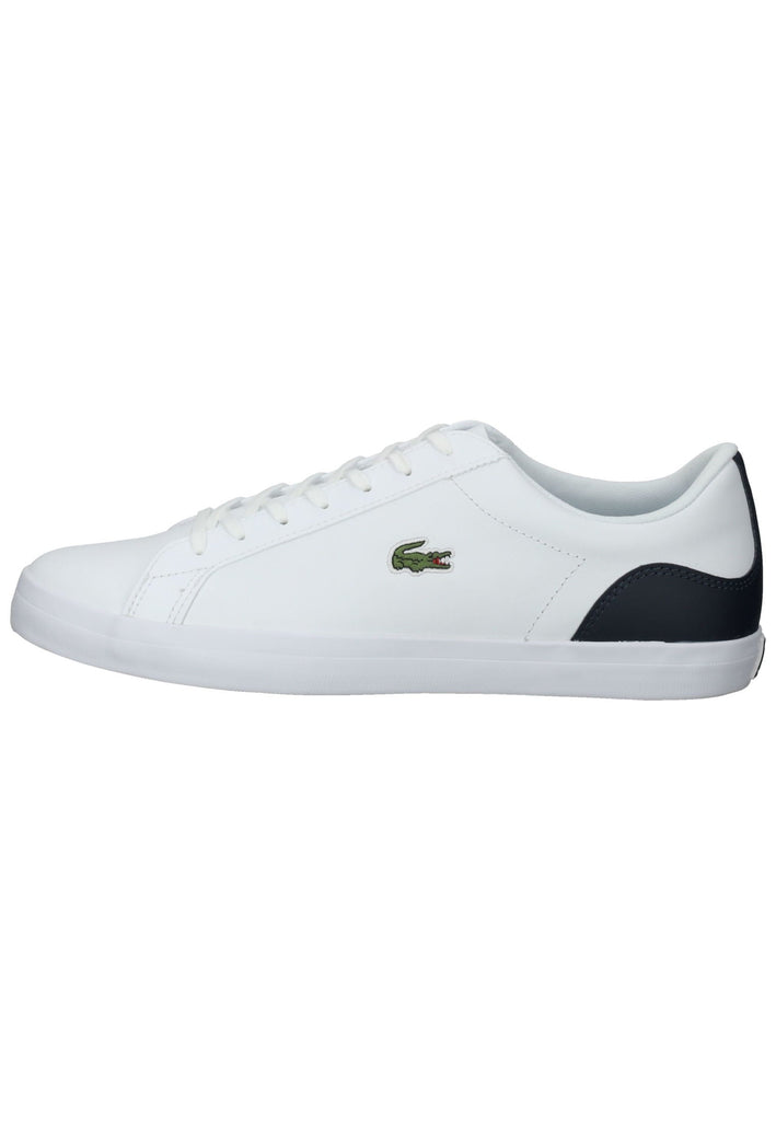 Lacoste Sneaker Leder/Textil Navy/Weiß