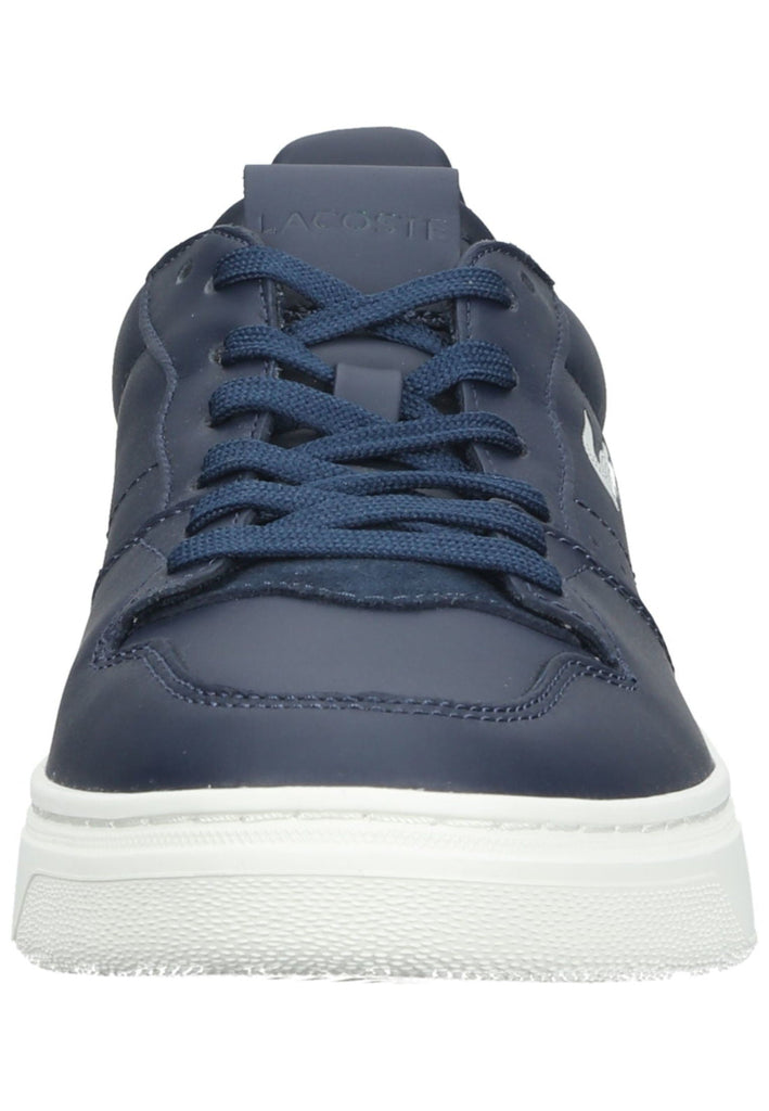 Lacoste Sneaker Leder/Textil Navy/Weiß