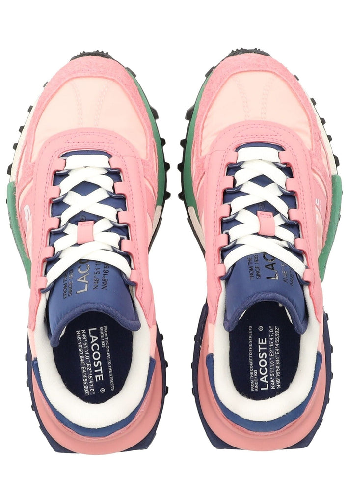 Lacoste Sneaker Leder/Textil Pink/Blau
