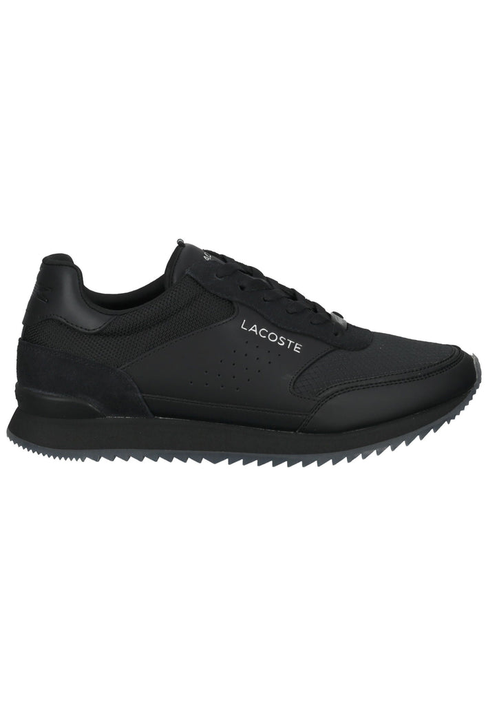 Lacoste Sneaker Leder/Textil Schwarz