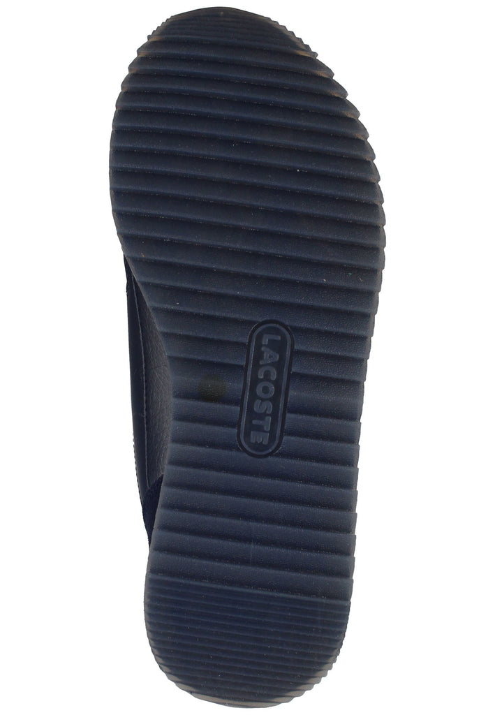 Lacoste Sneaker Leder/Textil Schwarz