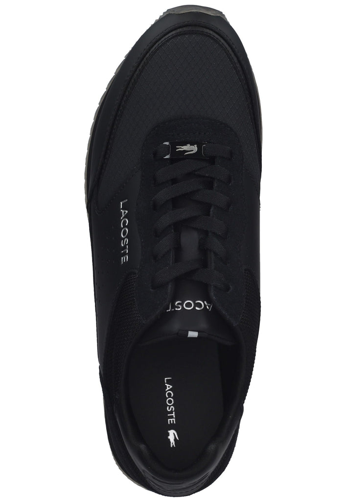 Lacoste Sneaker Leder/Textil Schwarz
