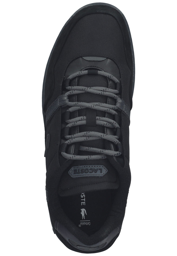 Lacoste Sneaker Leder/Textil Schwarz/Grau