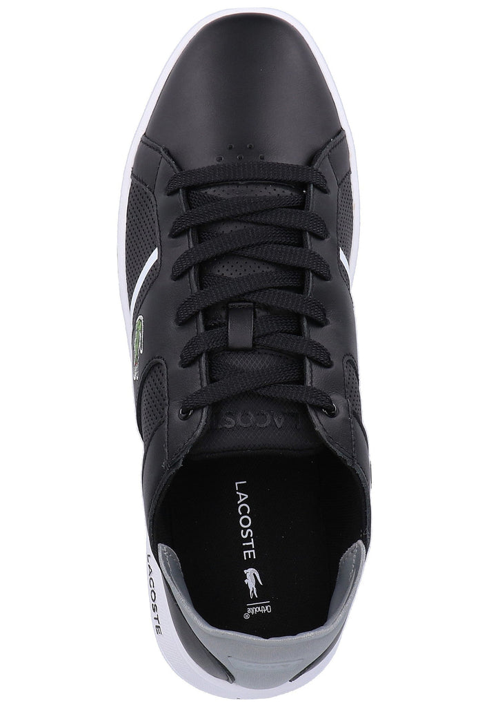 Lacoste Sneaker Leder/Textil Schwarz/Grau