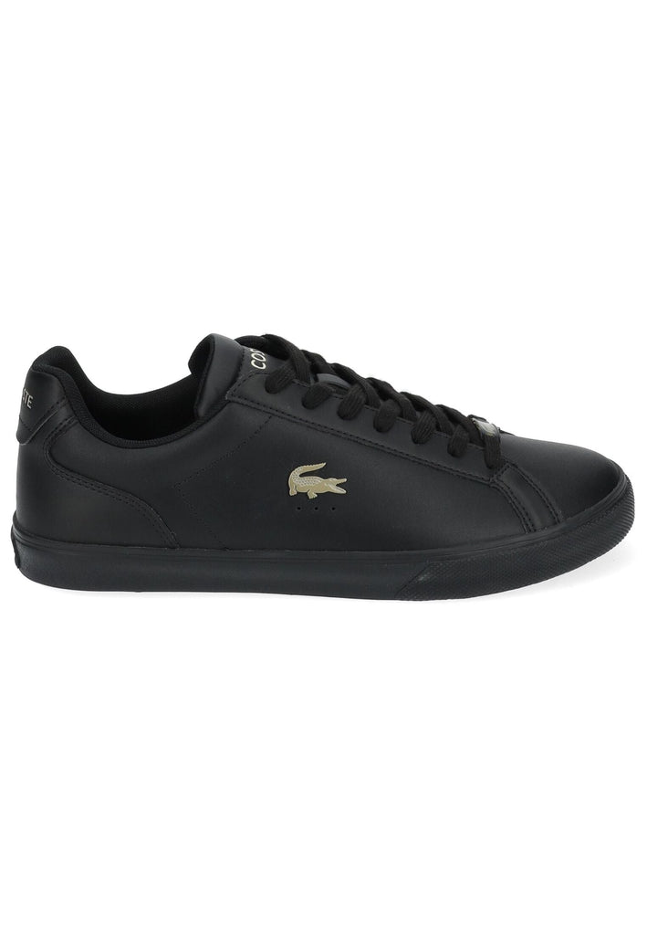Lacoste Sneaker Leder/Textil Schwarz/Schwarz