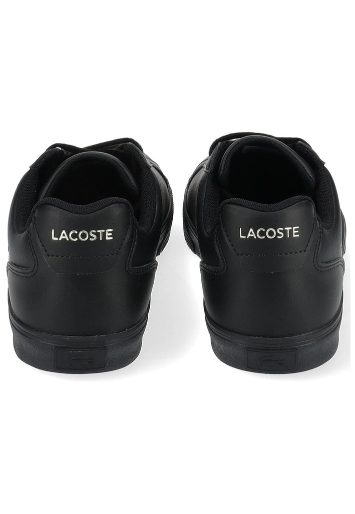 Lacoste Sneaker Leder/Textil Schwarz/Schwarz