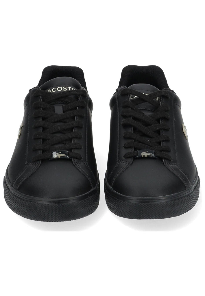 Lacoste Sneaker Leder/Textil Schwarz/Schwarz