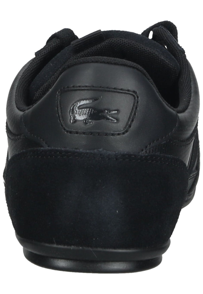 Lacoste Sneaker Leder/Textil Schwarz/Schwarz