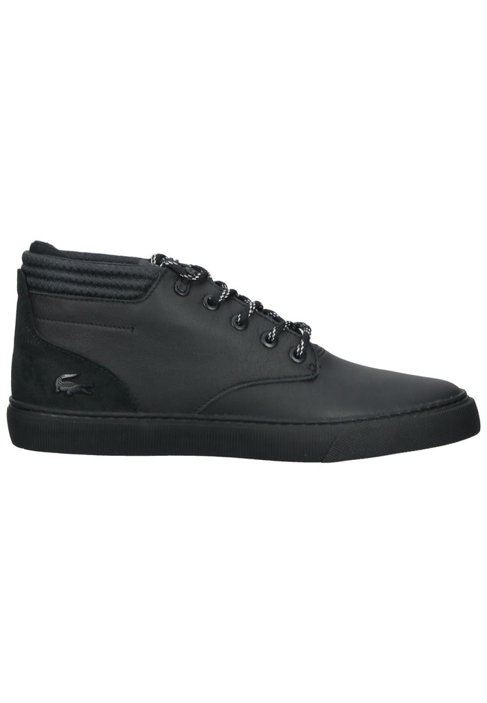 Lacoste Sneaker Leder/Textil Schwarz/Schwarz