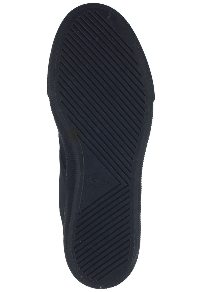 Lacoste Sneaker Leder/Textil Schwarz/Schwarz