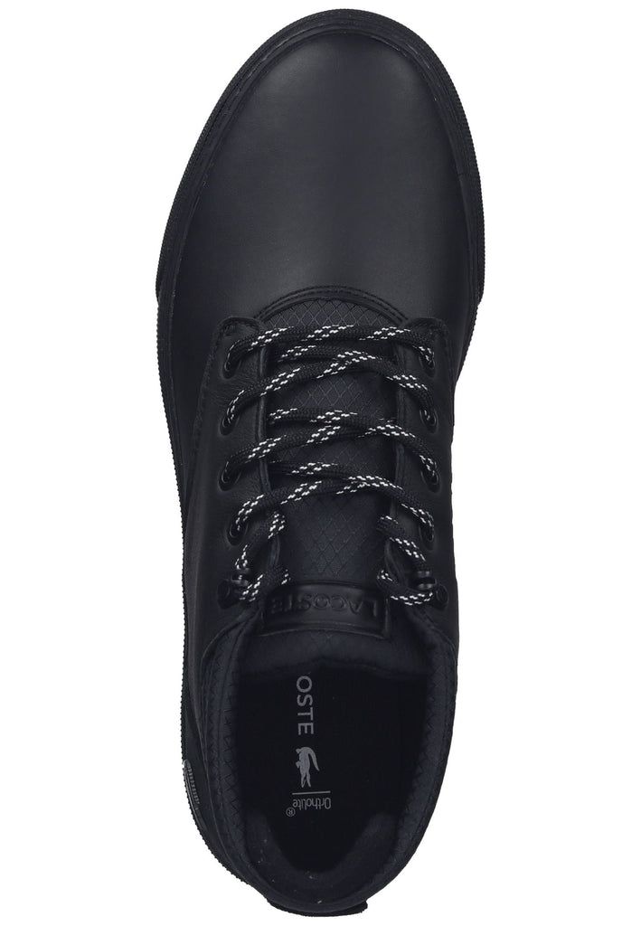 Lacoste Sneaker Leder/Textil Schwarz/Schwarz