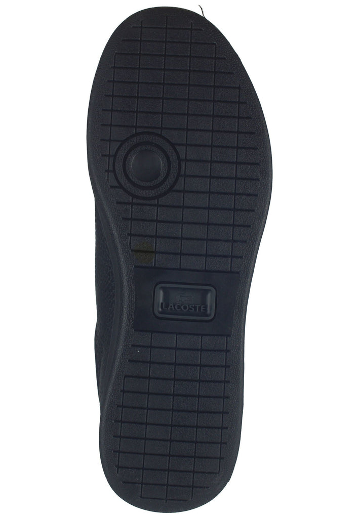 Lacoste Sneaker Leder/Textil Schwarz/Schwarz