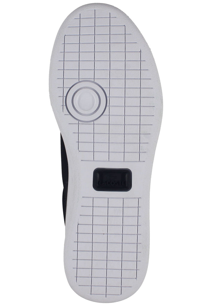 Lacoste Sneaker Leder/Textil Schwarz/Silber