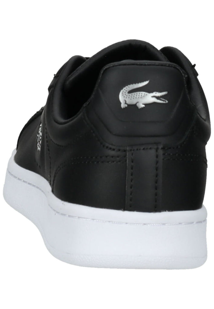 Lacoste Sneaker Leder/Textil Schwarz/Silber