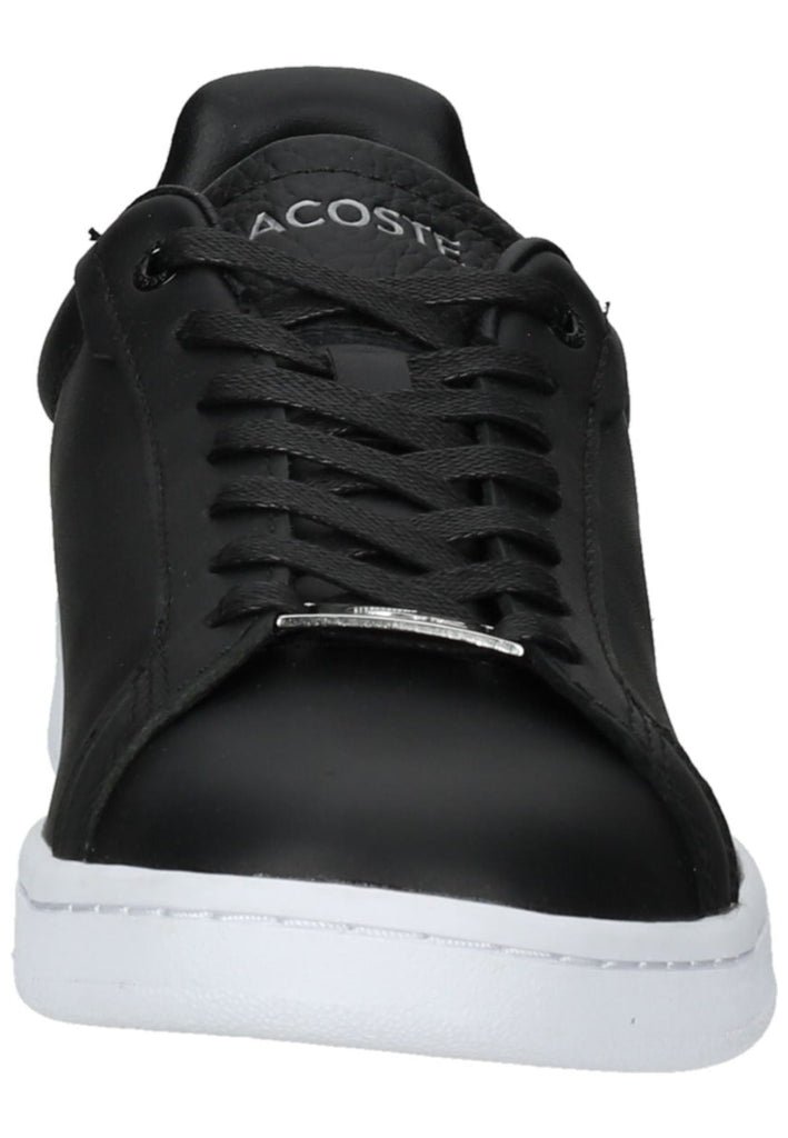 Lacoste Sneaker Leder/Textil Schwarz/Silber